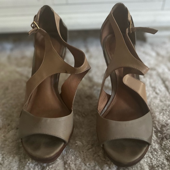 LEIFSDOTTIR LLONA WEDGE SANDALS BROWN SIZE 7 12 - Picture 5 of 8